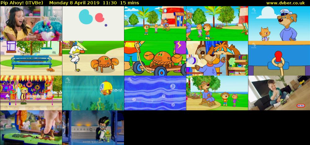 Pip Ahoy! (ITVBe) Monday 8 April 2019 11:30 - 11:45