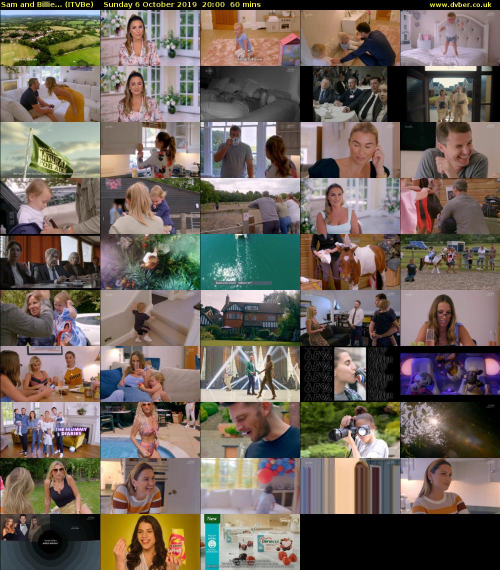 Sam and Billie... (ITVBe) Sunday 6 October 2019 20:00 - 21:00