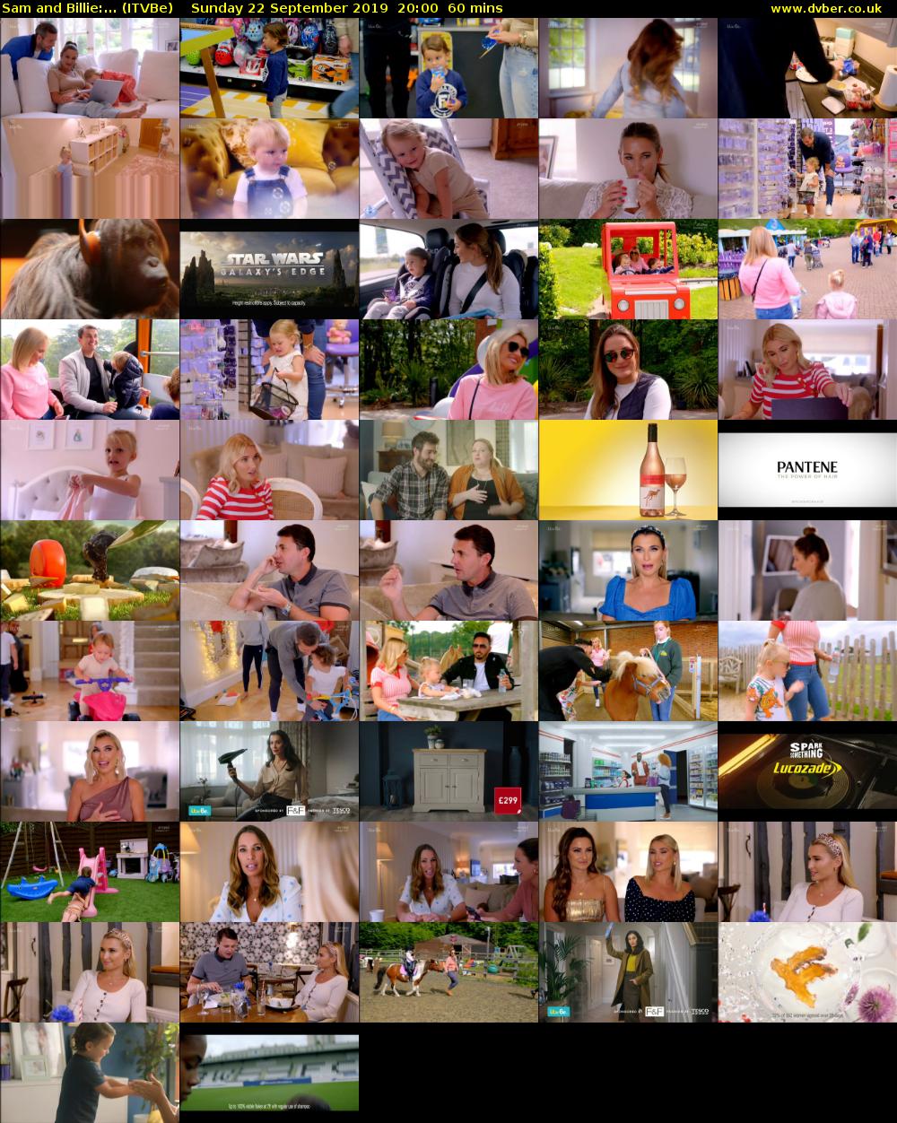 Sam and Billie:... (ITVBe) Sunday 22 September 2019 20:00 - 21:00