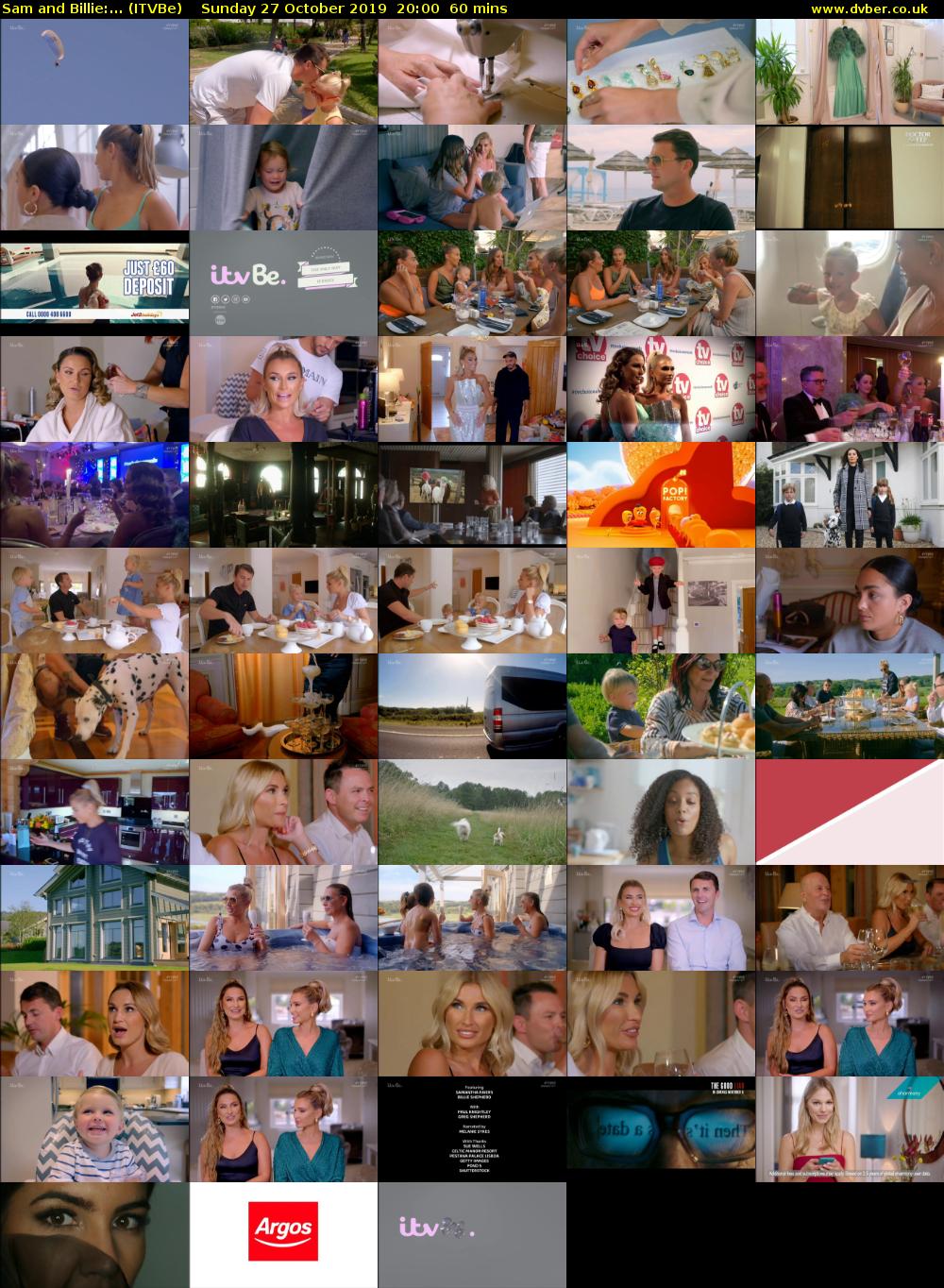 Sam and Billie:... (ITVBe) Sunday 27 October 2019 20:00 - 21:00