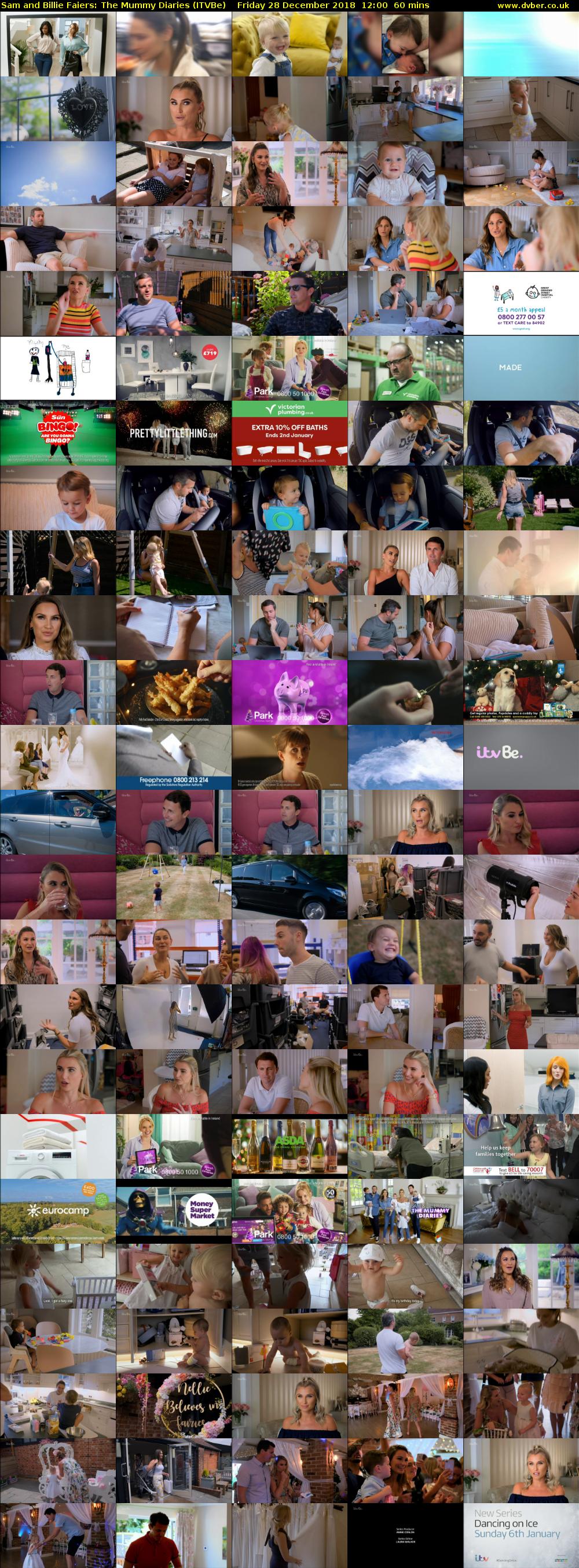 Sam and Billie Faiers: The Mummy Diaries (ITVBe) Friday 28 December 2018 12:00 - 13:00