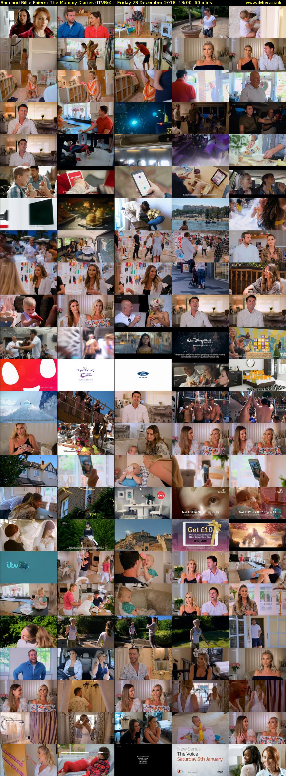 Sam and Billie Faiers: The Mummy Diaries (ITVBe) Friday 28 December 2018 13:00 - 14:00