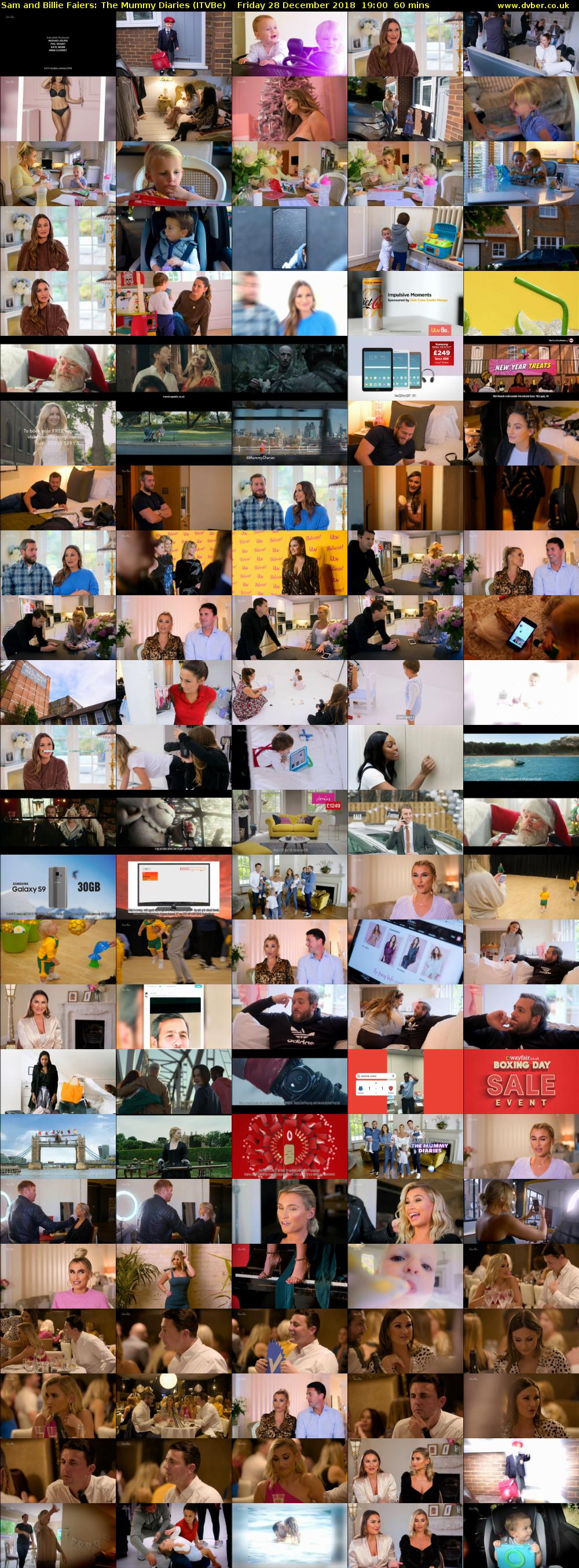 Sam and Billie Faiers: The Mummy Diaries (ITVBe) Friday 28 December 2018 19:00 - 20:00