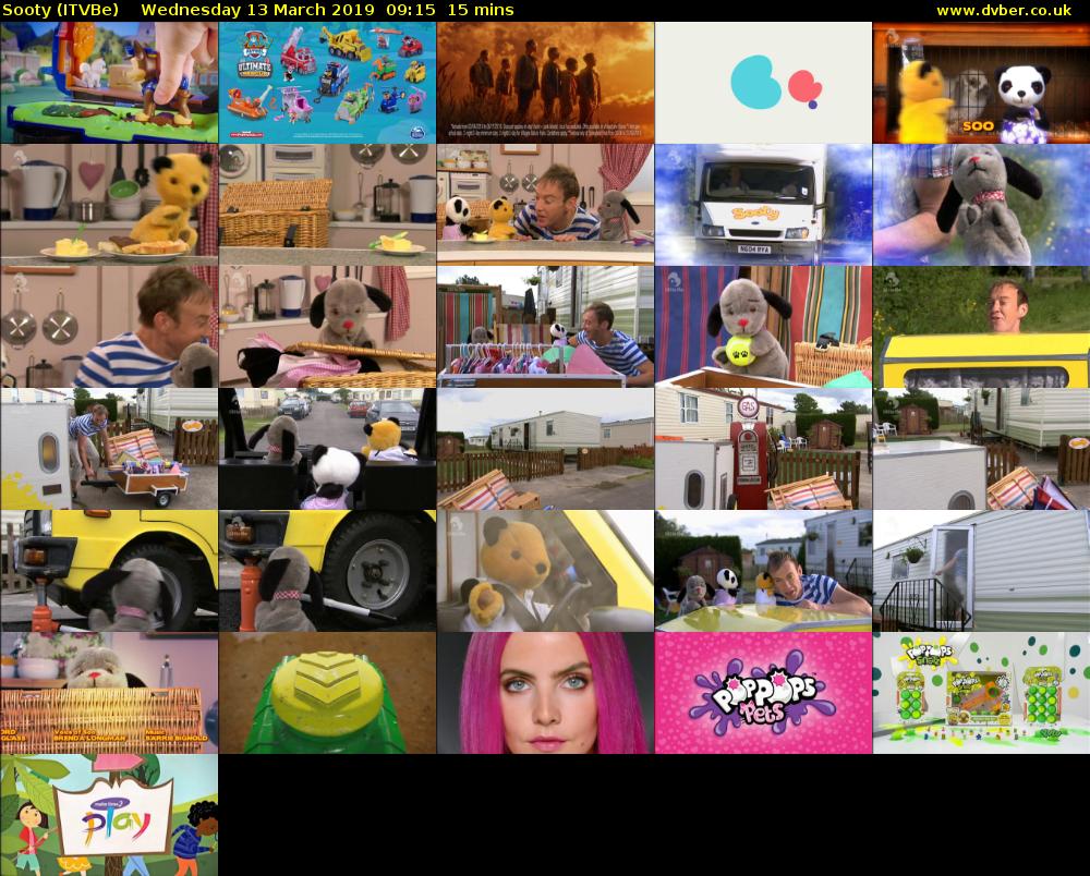 Sooty (ITVBe) Wednesday 13 March 2019 09:15 - 09:30