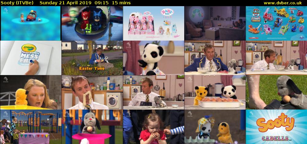 Sooty (ITVBe) Sunday 21 April 2019 09:15 - 09:30