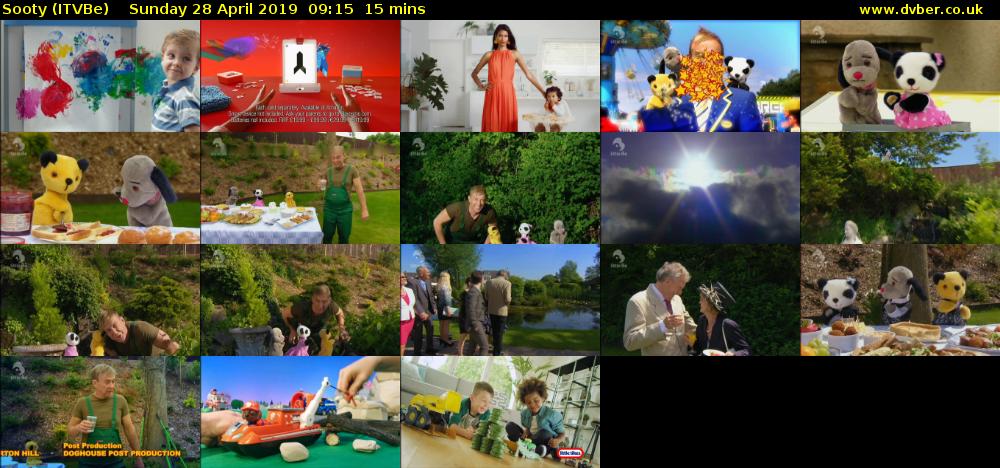 Sooty (ITVBe) Sunday 28 April 2019 09:15 - 09:30