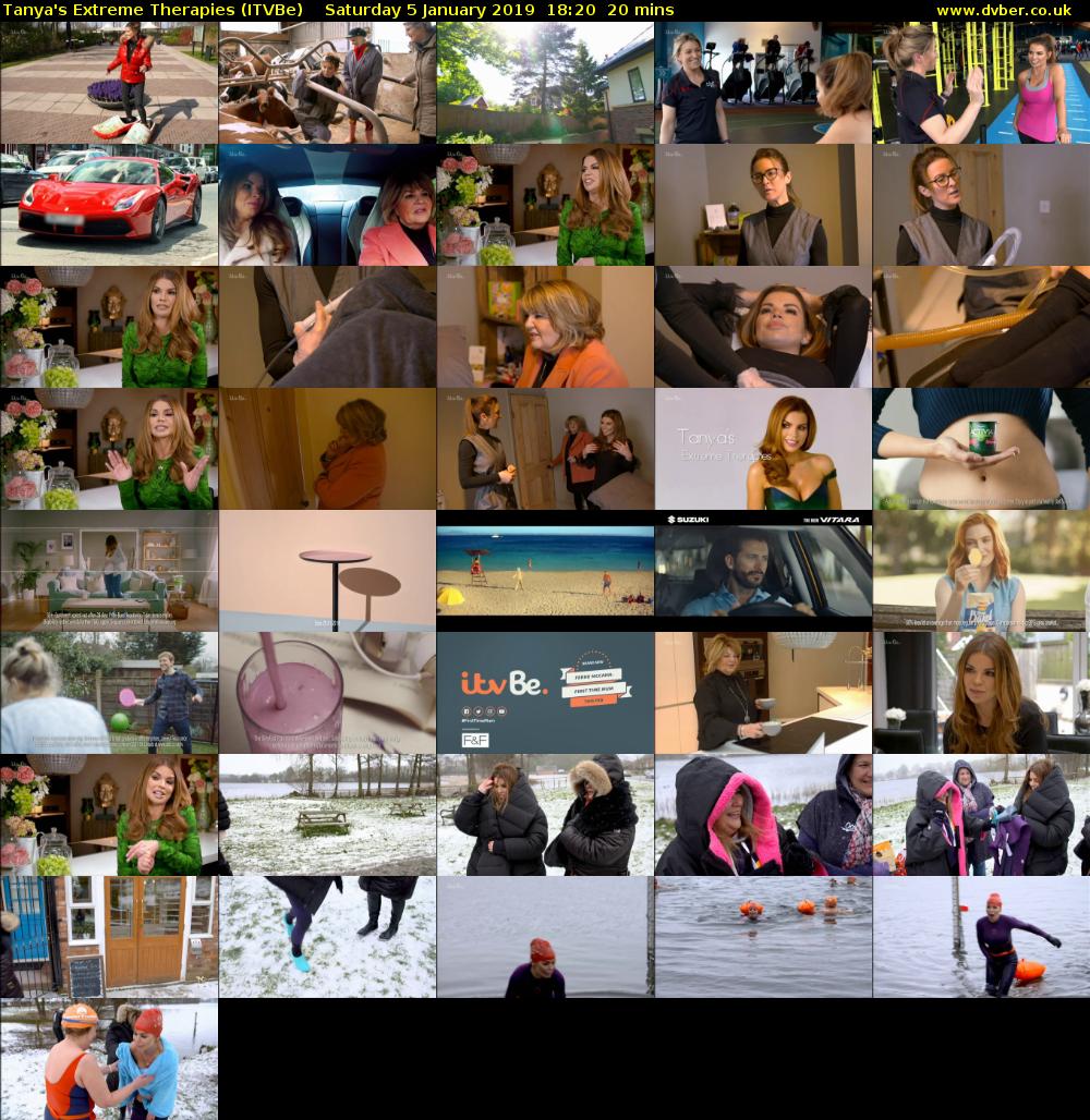 Tanya's Extreme Therapies (ITVBe) Saturday 5 January 2019 18:20 - 18:40