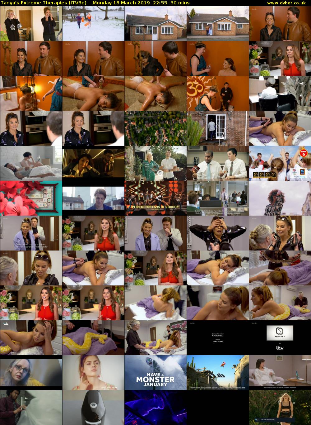 Tanya's Extreme Therapies (ITVBe) Monday 18 March 2019 22:55 - 23:25