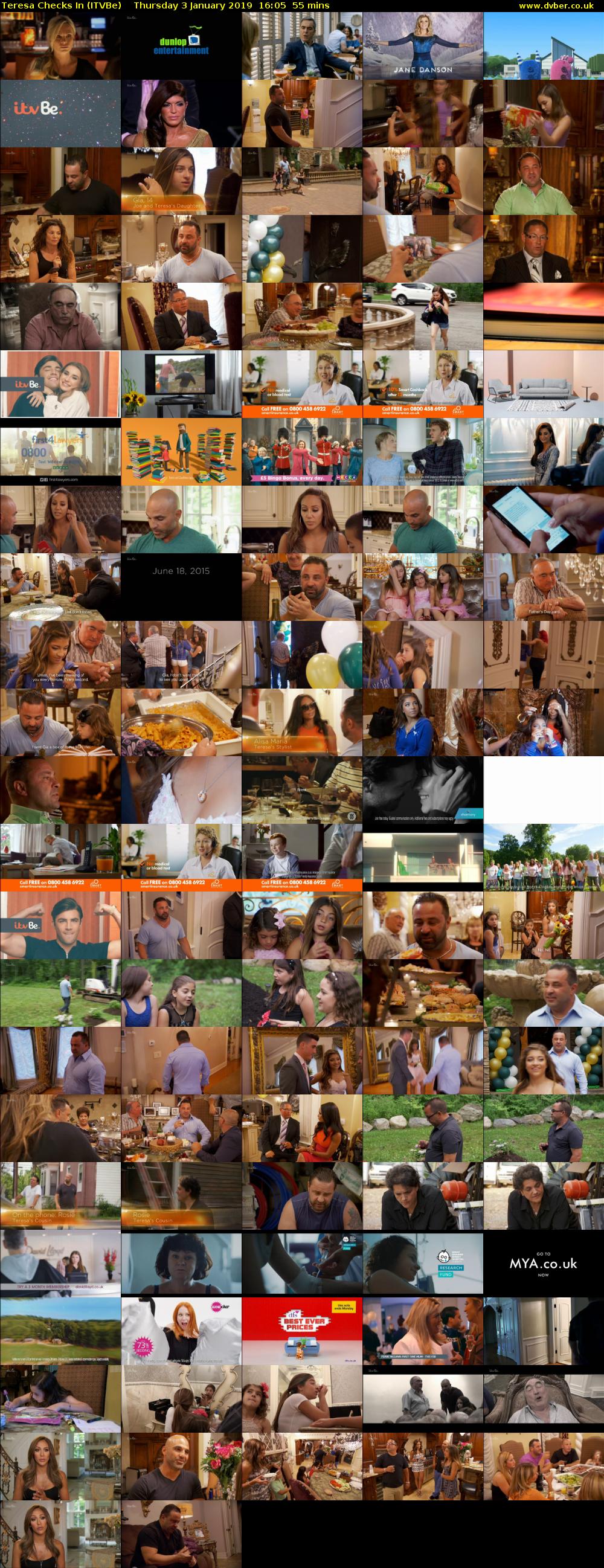 Teresa Checks In (ITVBe) Thursday 3 January 2019 16:05 - 17:00