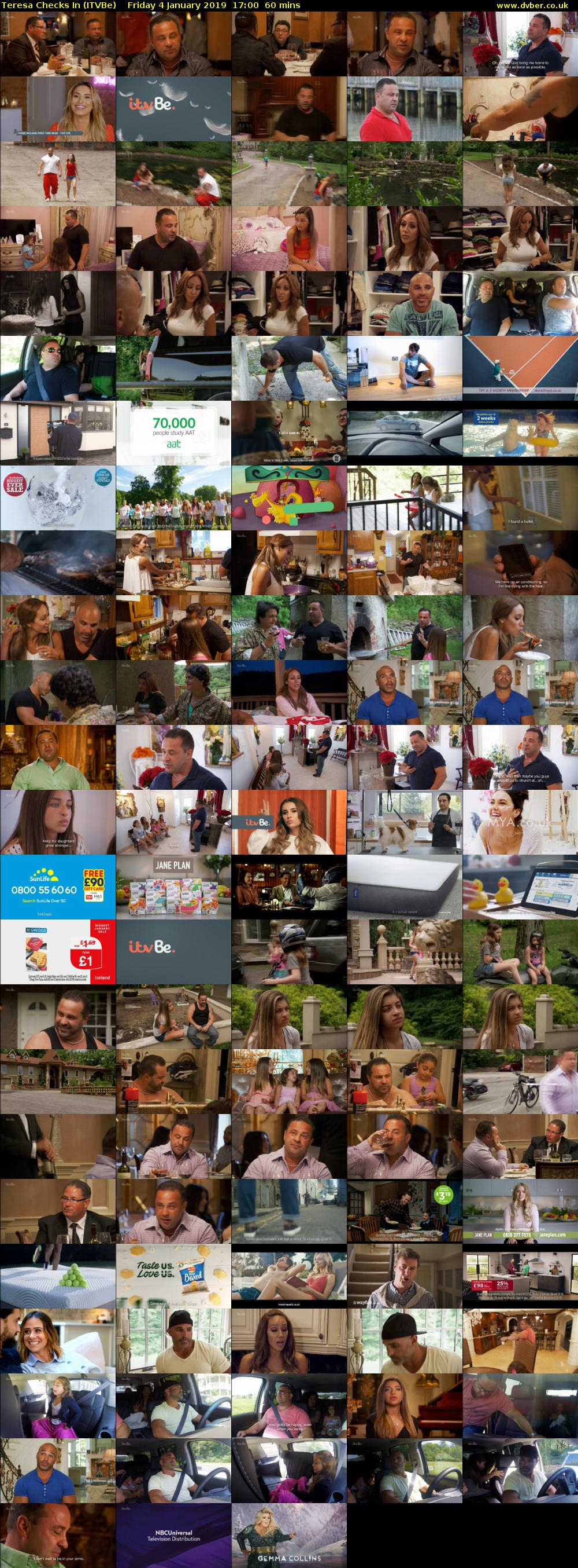 Teresa Checks In (ITVBe) Friday 4 January 2019 17:00 - 18:00