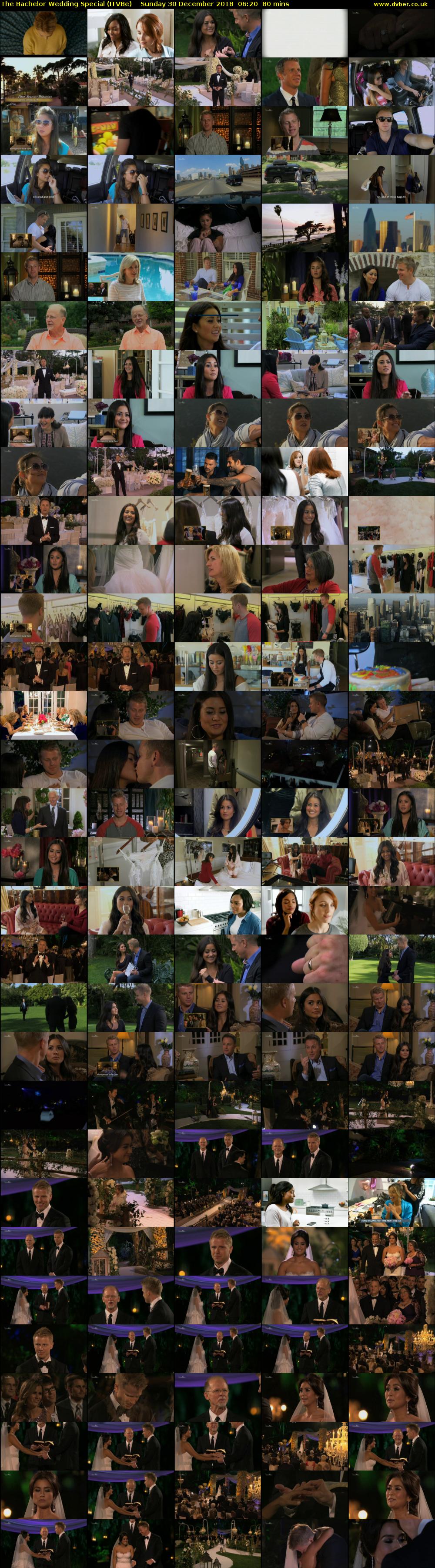 The Bachelor Wedding Special (ITVBe) Sunday 30 December 2018 06:20 - 07:40