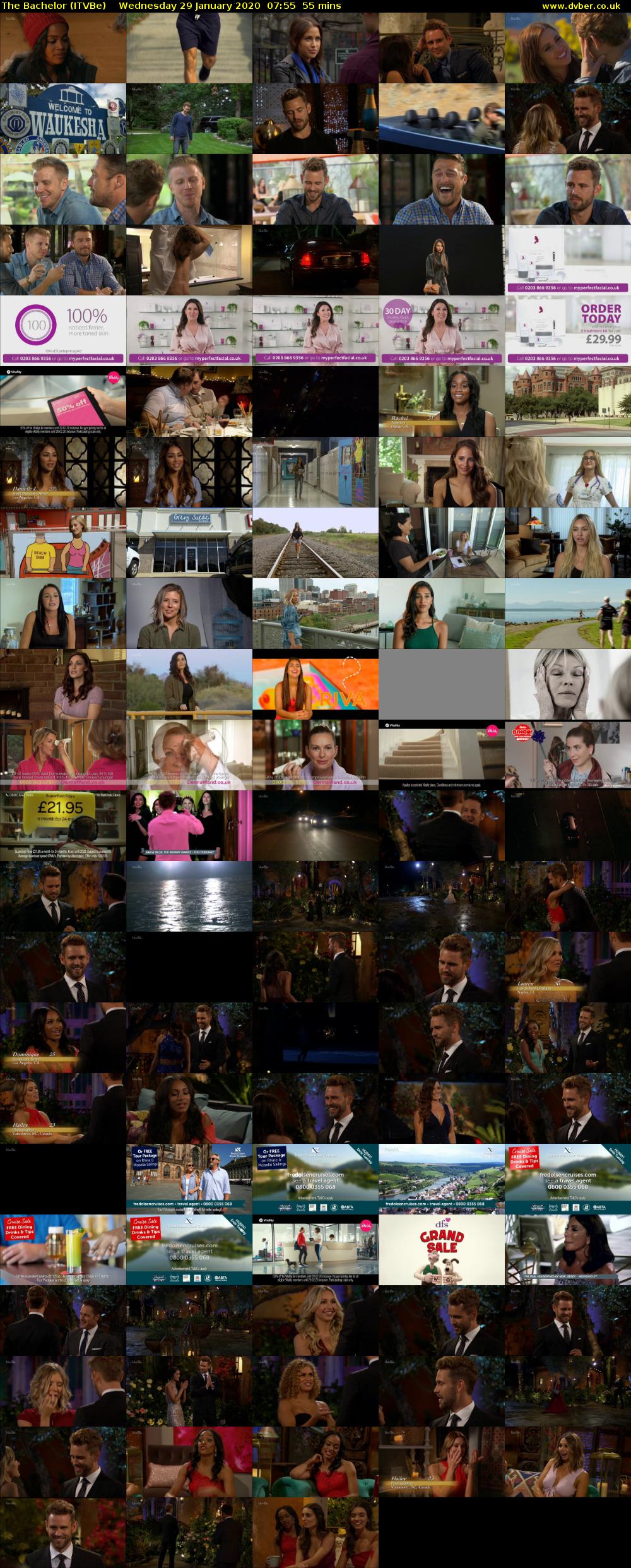 The Bachelor (ITVBe) Wednesday 29 January 2020 07:55 - 08:50