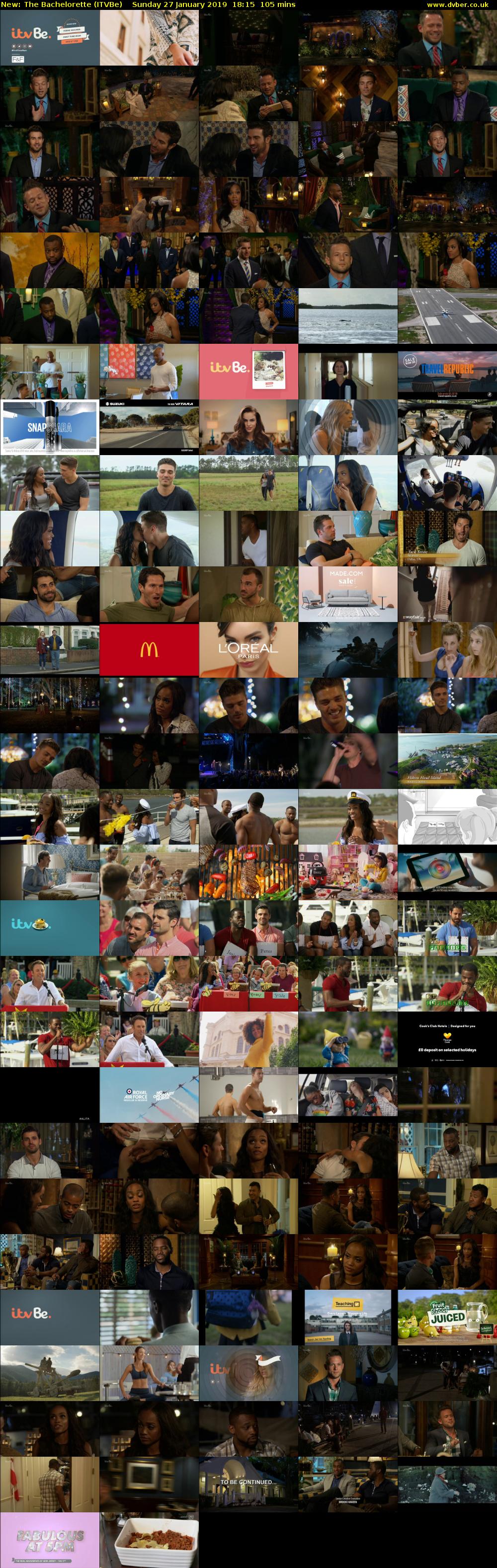 The Bachelorette (ITVBe) Sunday 27 January 2019 18:15 - 20:00