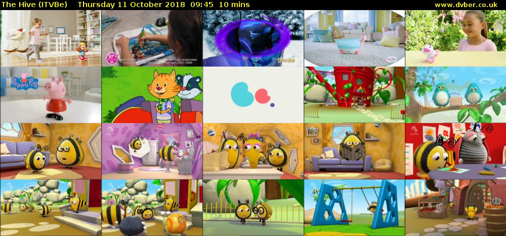 The Hive (ITVBe) Thursday 11 October 2018 09:45 - 09:55