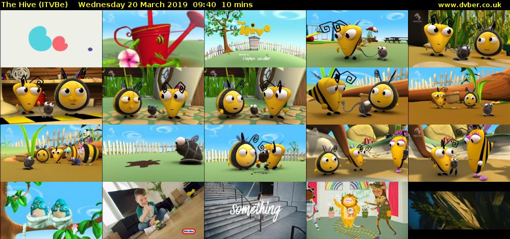 The Hive (ITVBe) Wednesday 20 March 2019 09:40 - 09:50