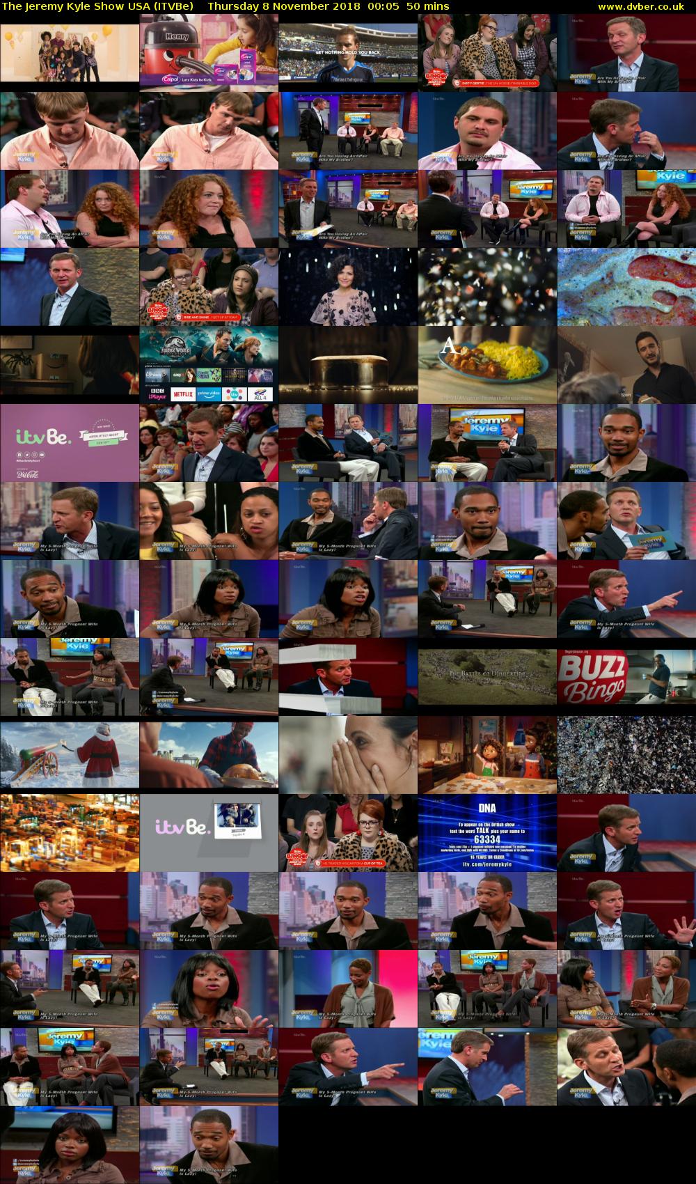 The Jeremy Kyle Show USA (ITVBe) Thursday 8 November 2018 00:05 - 00:55