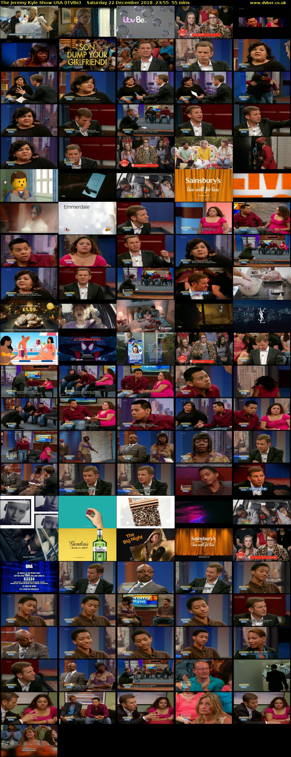 The Jeremy Kyle Show USA (ITVBe) Saturday 22 December 2018 23:55 - 00:50