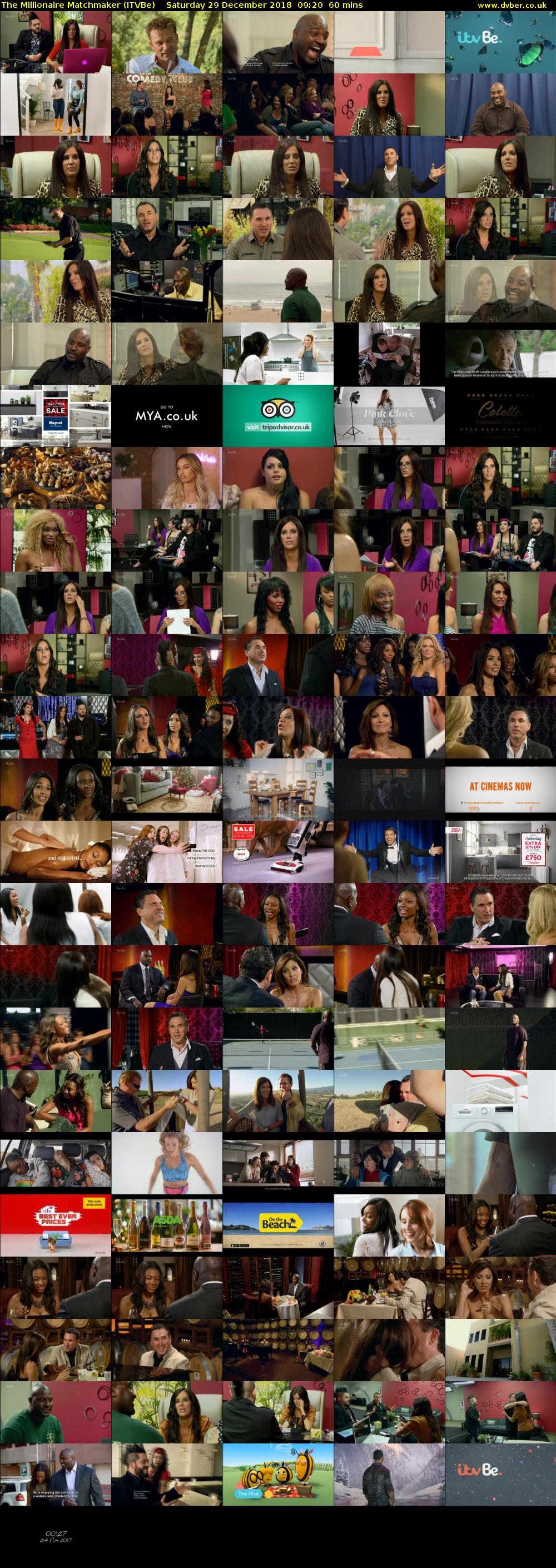 The Millionaire Matchmaker (ITVBe) Saturday 29 December 2018 09:20 - 10:20
