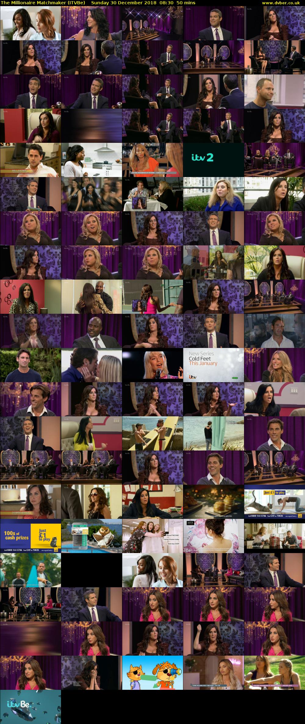 The Millionaire Matchmaker (ITVBe) Sunday 30 December 2018 08:30 - 09:20