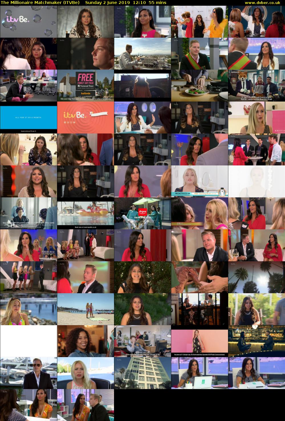 The Millionaire Matchmaker (ITVBe) Sunday 2 June 2019 12:10 - 13:05
