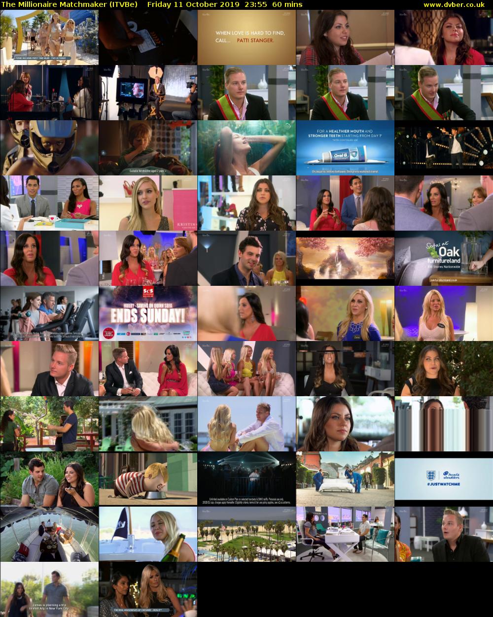 The Millionaire Matchmaker (ITVBe) Friday 11 October 2019 23:55 - 00:55
