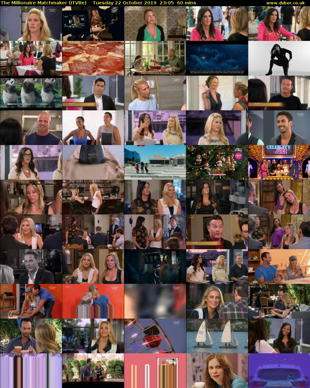 The Millionaire Matchmaker (ITVBe) Tuesday 22 October 2019 23:05 - 00:05