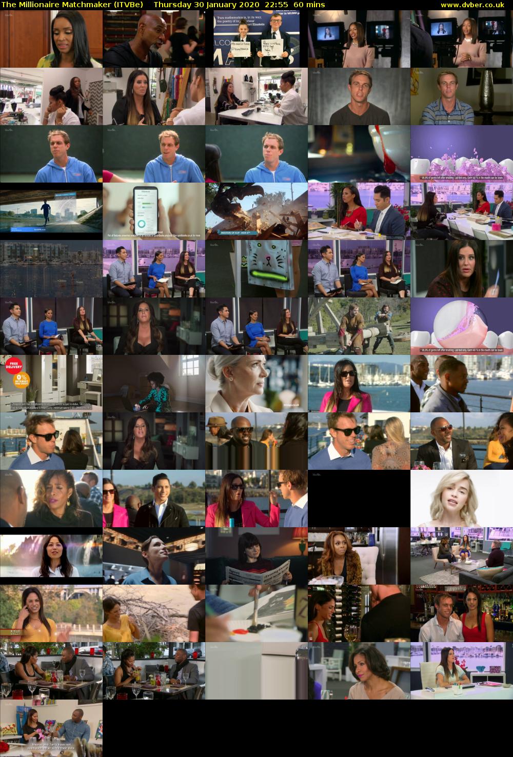 The Millionaire Matchmaker (ITVBe) Thursday 30 January 2020 22:55 - 23:55