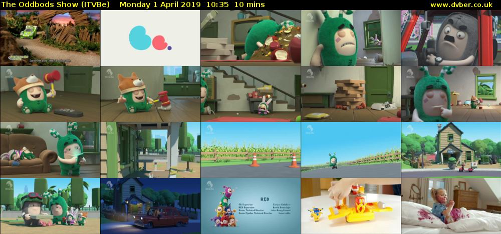 The Oddbods Show (ITVBe) Monday 1 April 2019 10:35 - 10:45