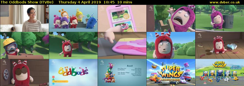 The Oddbods Show (ITVBe) Thursday 4 April 2019 10:45 - 10:55