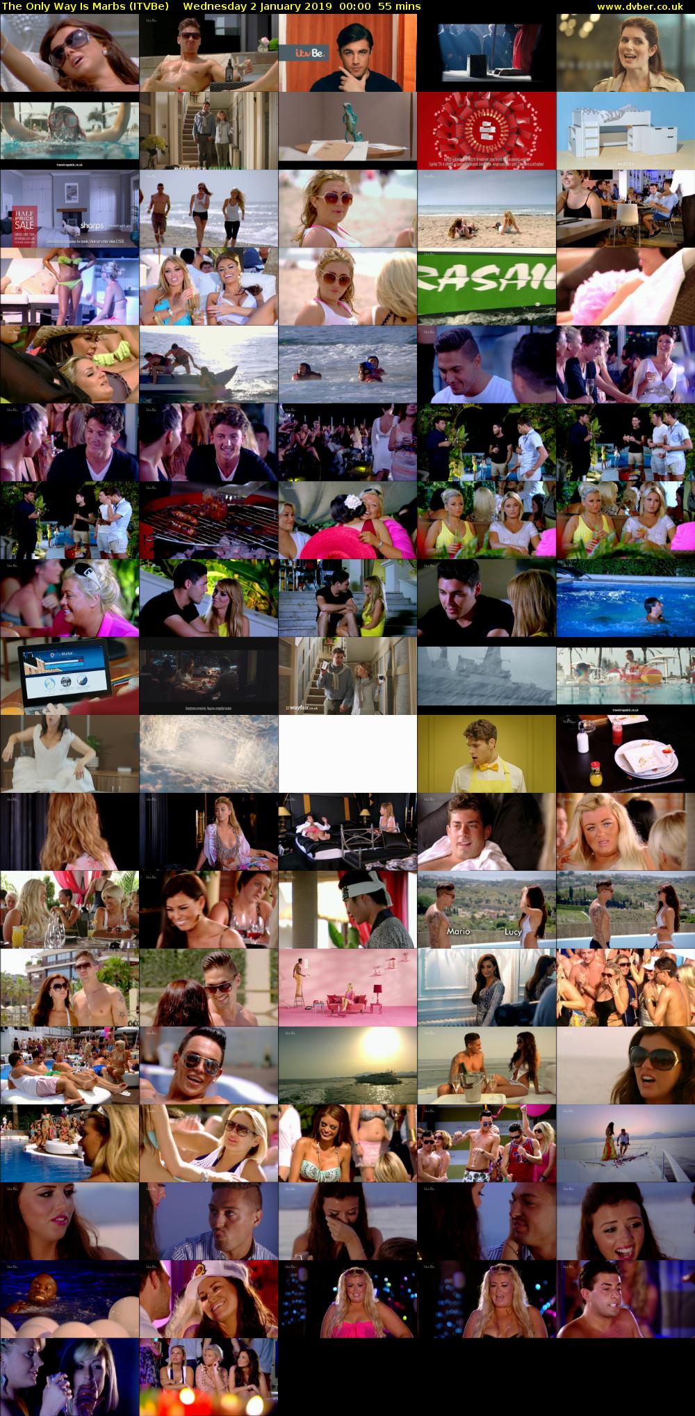 The Only Way is Marbs (ITVBe) Wednesday 2 January 2019 00:00 - 00:55