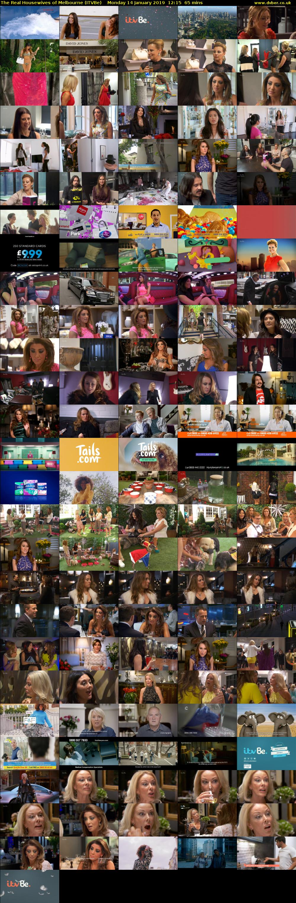 The Real Housewives of Melbourne (ITVBe) Monday 14 January 2019 12:15 - 13:20