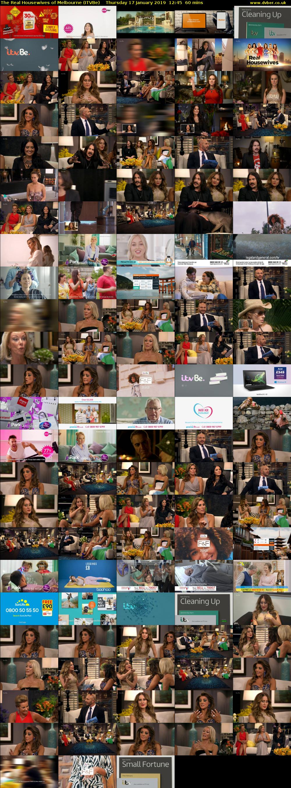 The Real Housewives of Melbourne (ITVBe) Thursday 17 January 2019 12:45 - 13:45