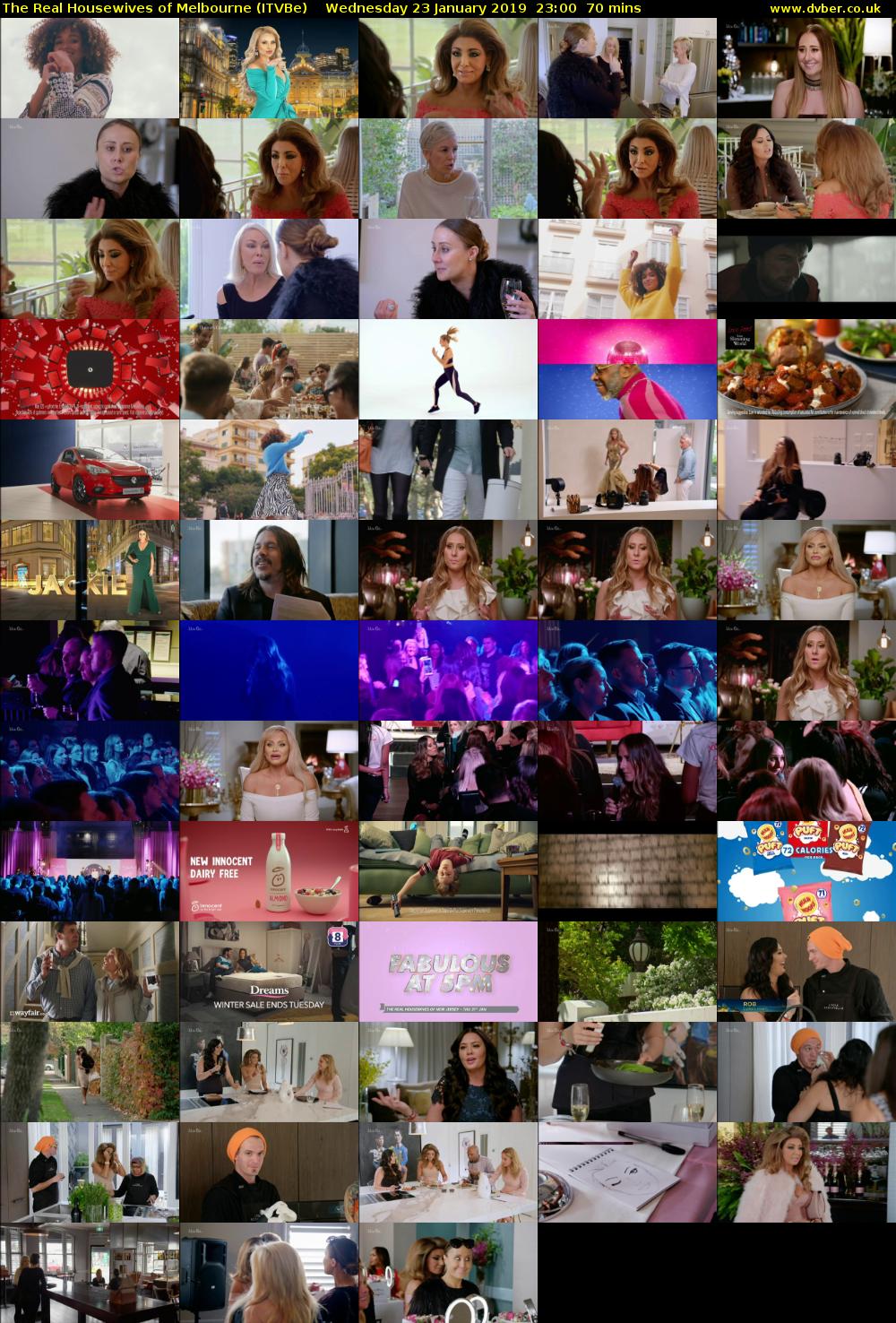 The Real Housewives of Melbourne (ITVBe) Wednesday 23 January 2019 23:00 - 00:10