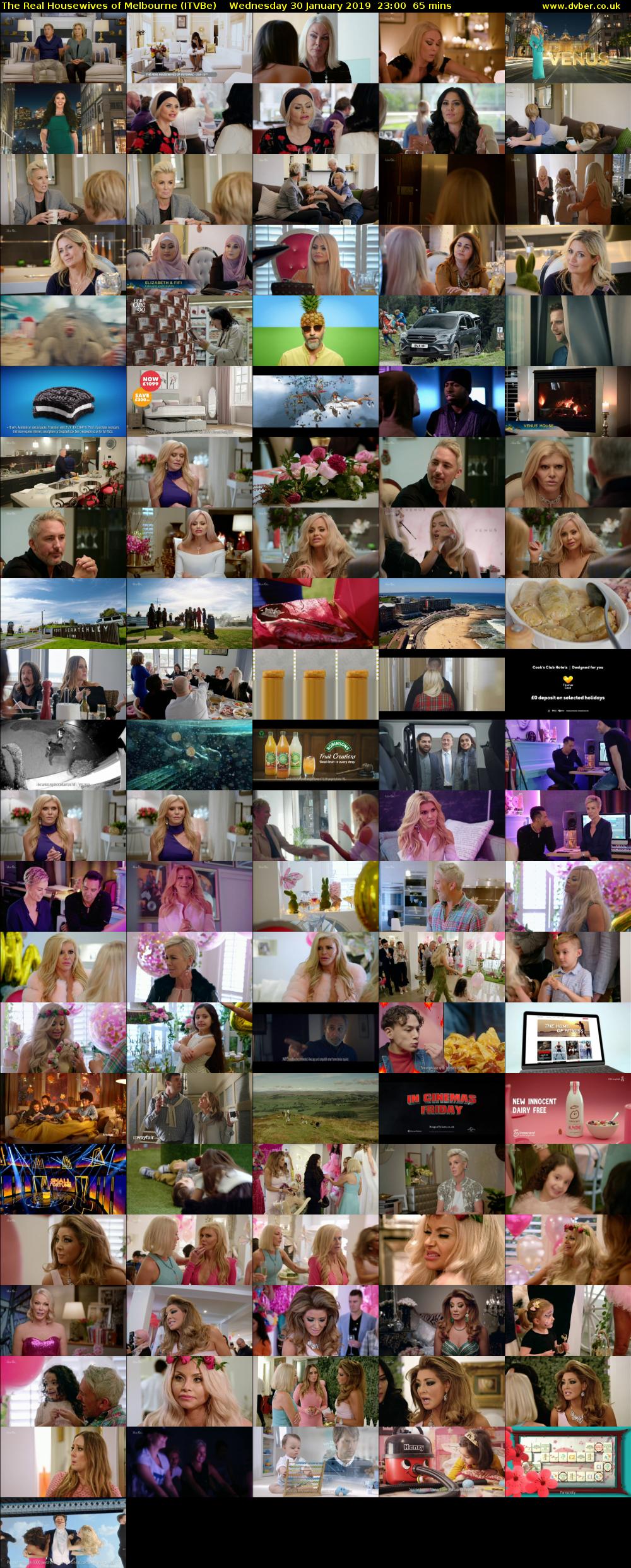 The Real Housewives of Melbourne (ITVBe) Wednesday 30 January 2019 23:00 - 00:05