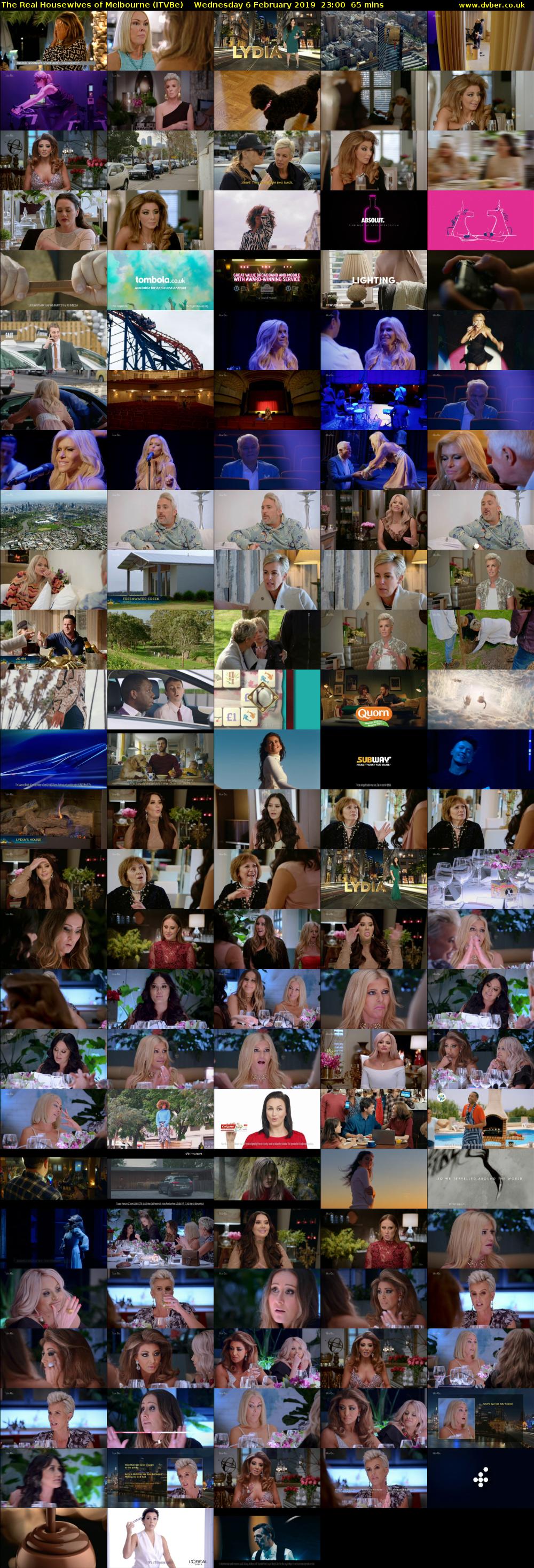 The Real Housewives of Melbourne (ITVBe) Wednesday 6 February 2019 23:00 - 00:05