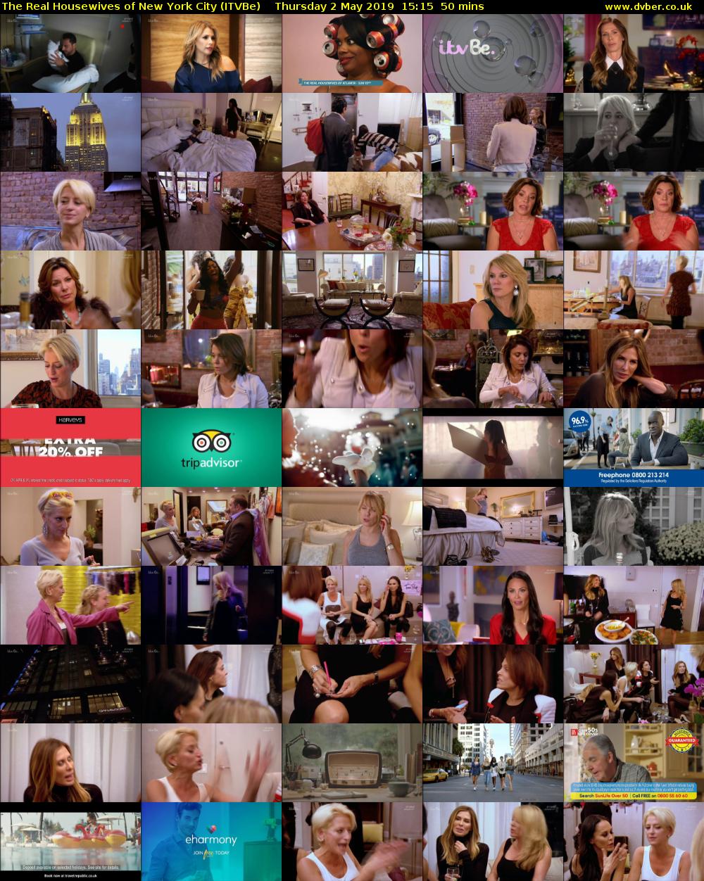 The Real Housewives of New York City (ITVBe) Thursday 2 May 2019 15:15 - 16:05
