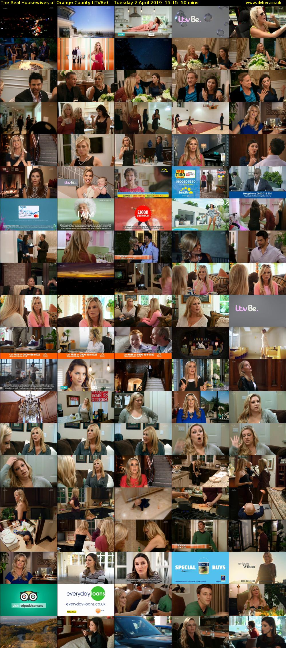 The Real Housewives of Orange County (ITVBe) Tuesday 2 April 2019 15:15 - 16:05