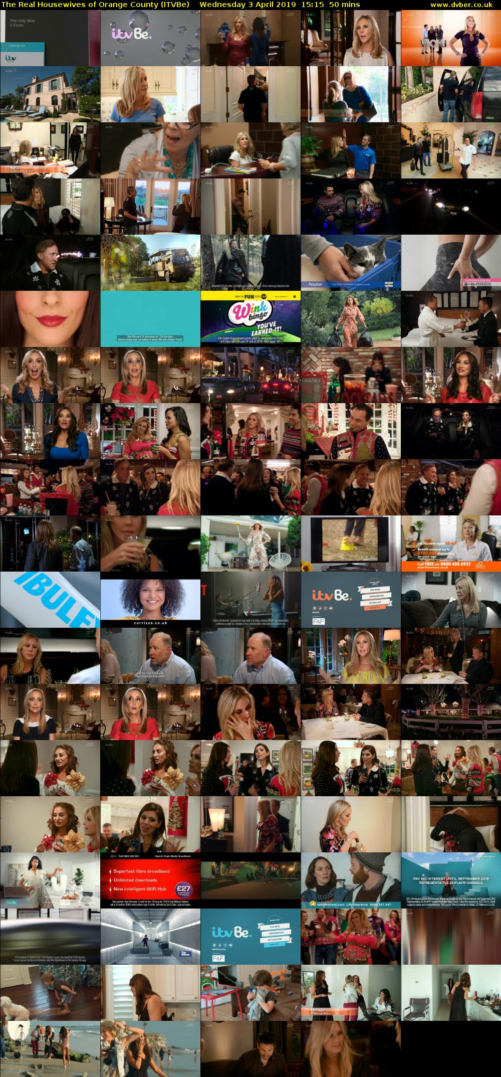 The Real Housewives of Orange County (ITVBe) Wednesday 3 April 2019 15:15 - 16:05