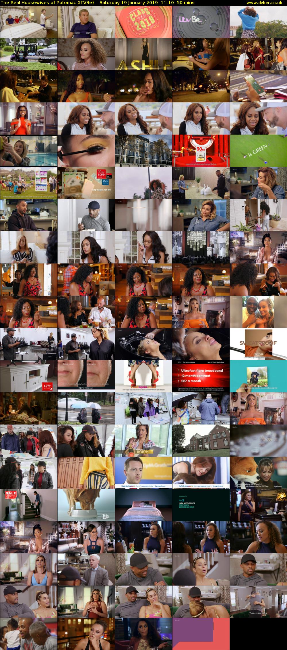 The Real Housewives of Potomac (ITVBe) Saturday 19 January 2019 11:10 - 12:00