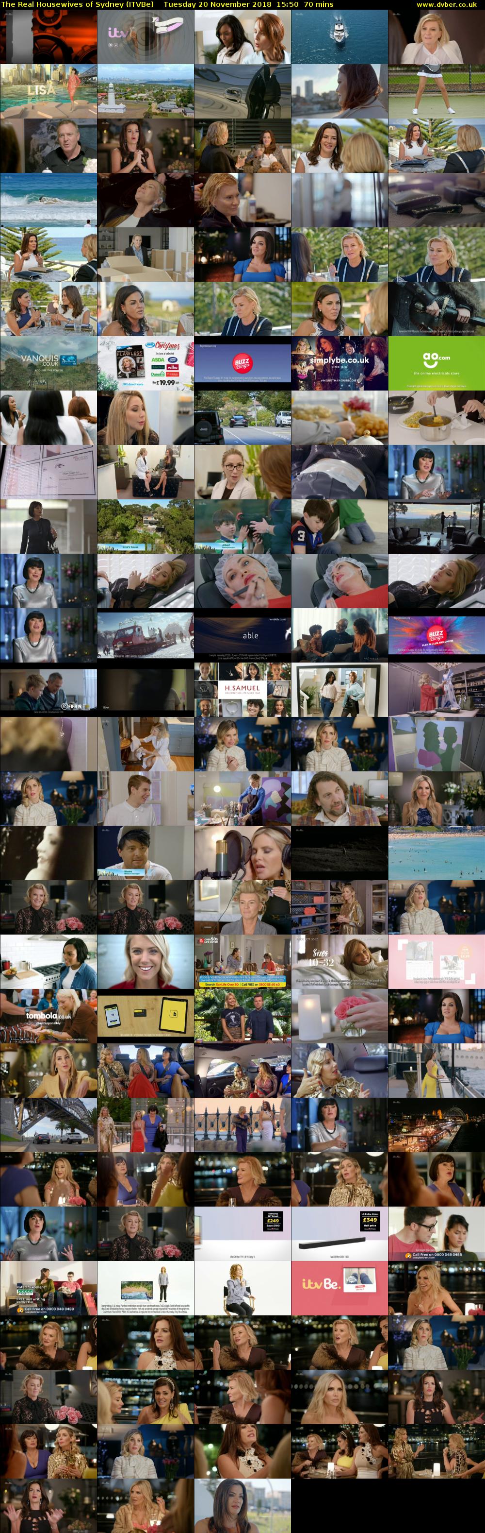 The Real Housewives of Sydney (ITVBe) Tuesday 20 November 2018 15:50 - 17:00