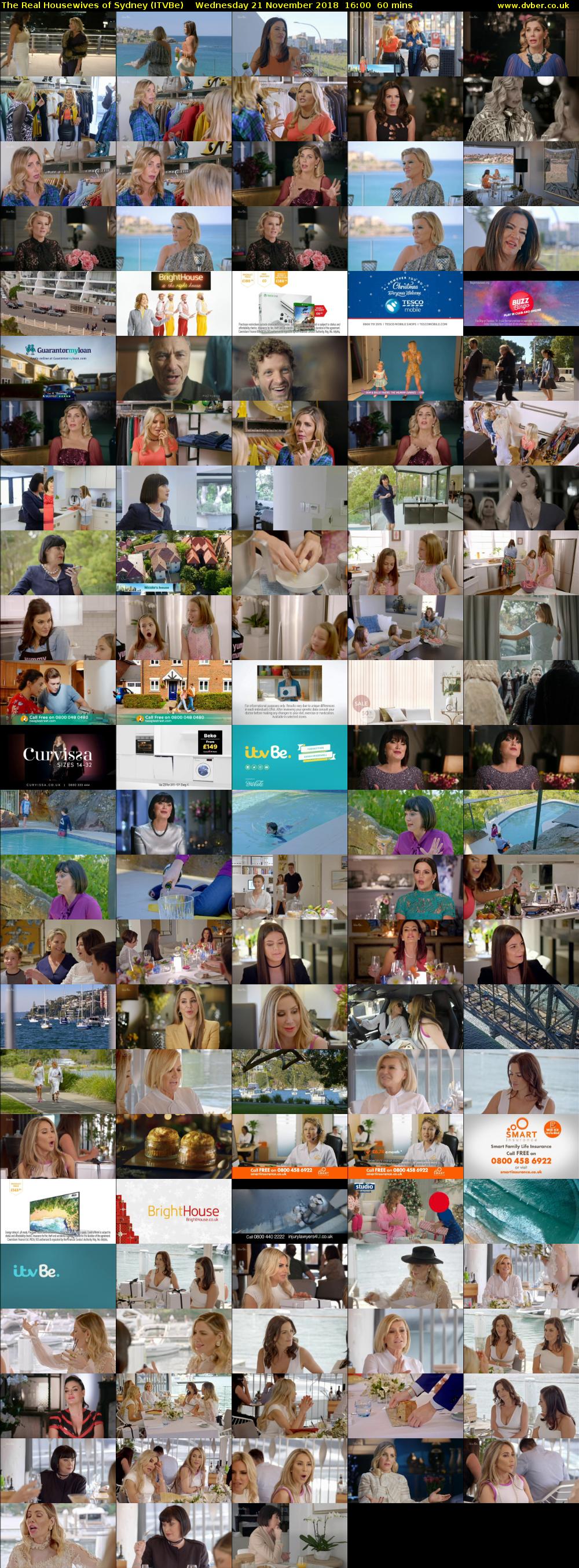 The Real Housewives of Sydney (ITVBe) Wednesday 21 November 2018 16:00 - 17:00