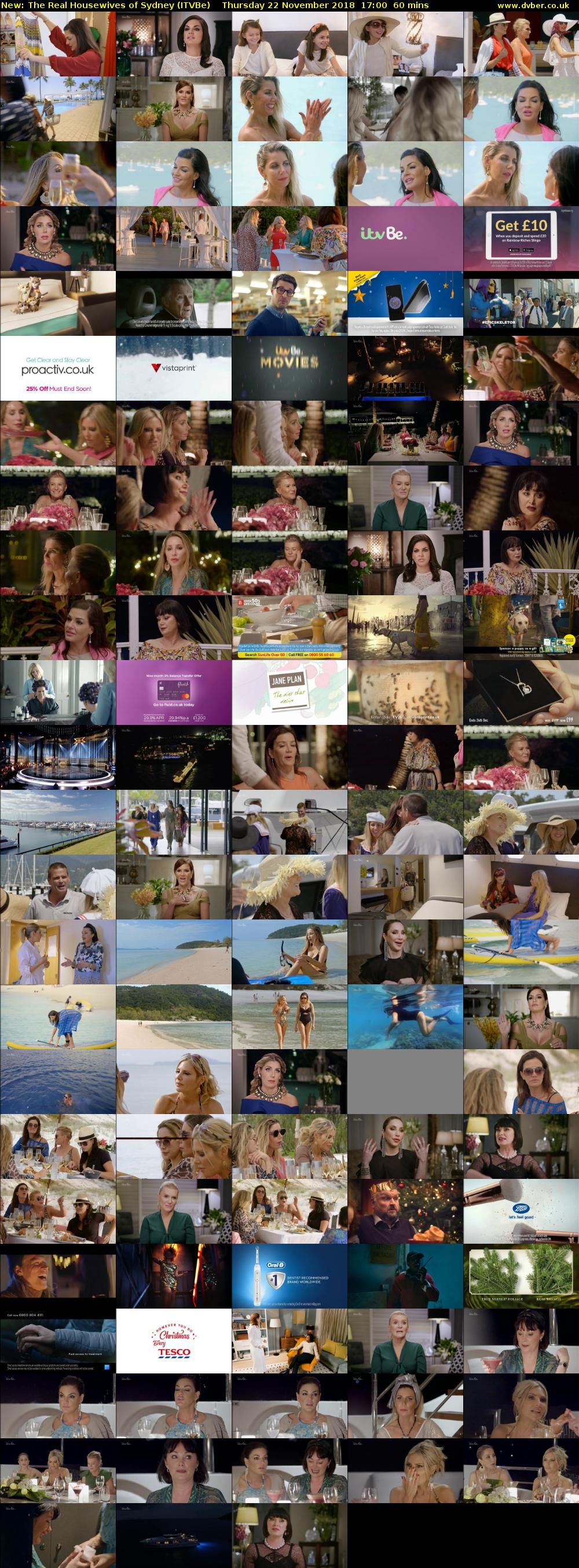 The Real Housewives of Sydney (ITVBe) Thursday 22 November 2018 17:00 - 18:00