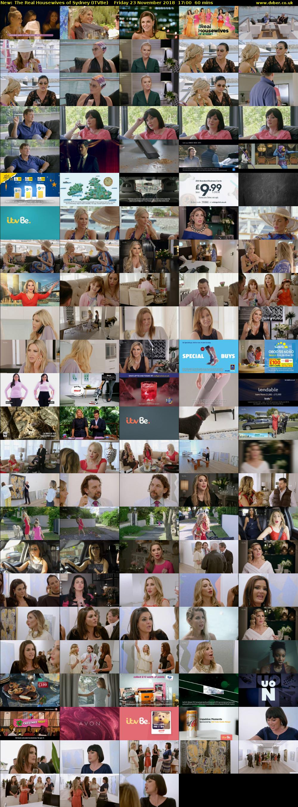 The Real Housewives of Sydney (ITVBe) Friday 23 November 2018 17:00 - 18:00