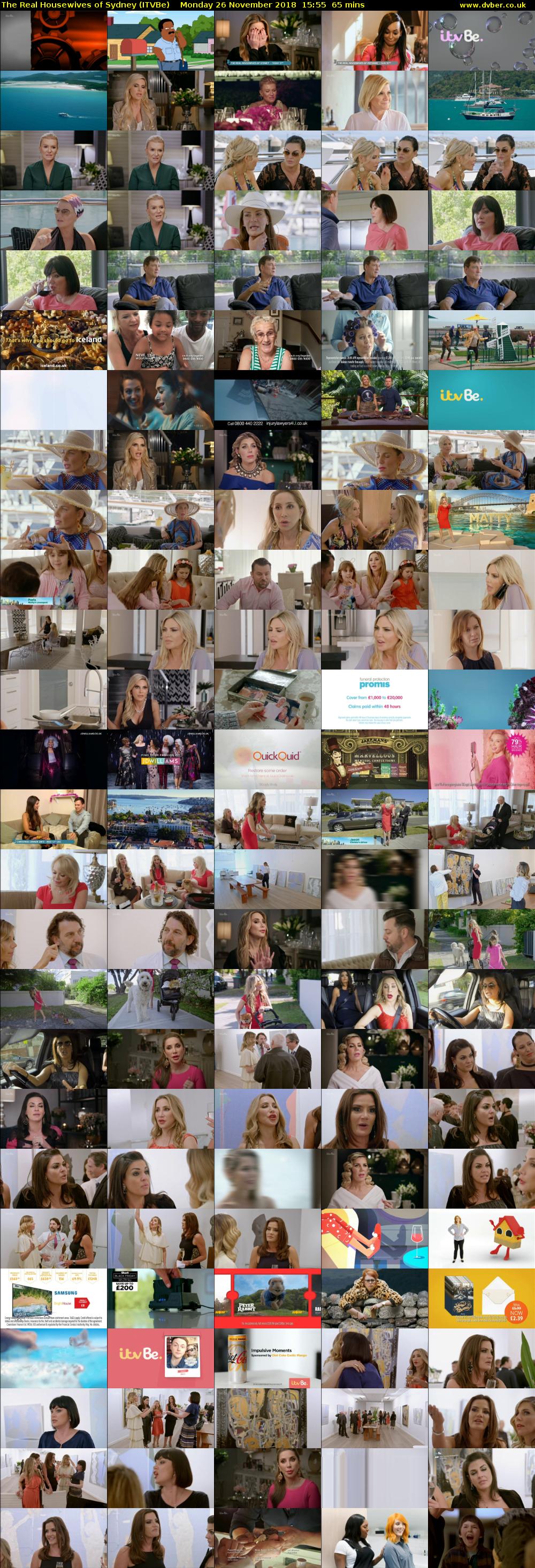 The Real Housewives of Sydney (ITVBe) Monday 26 November 2018 15:55 - 17:00