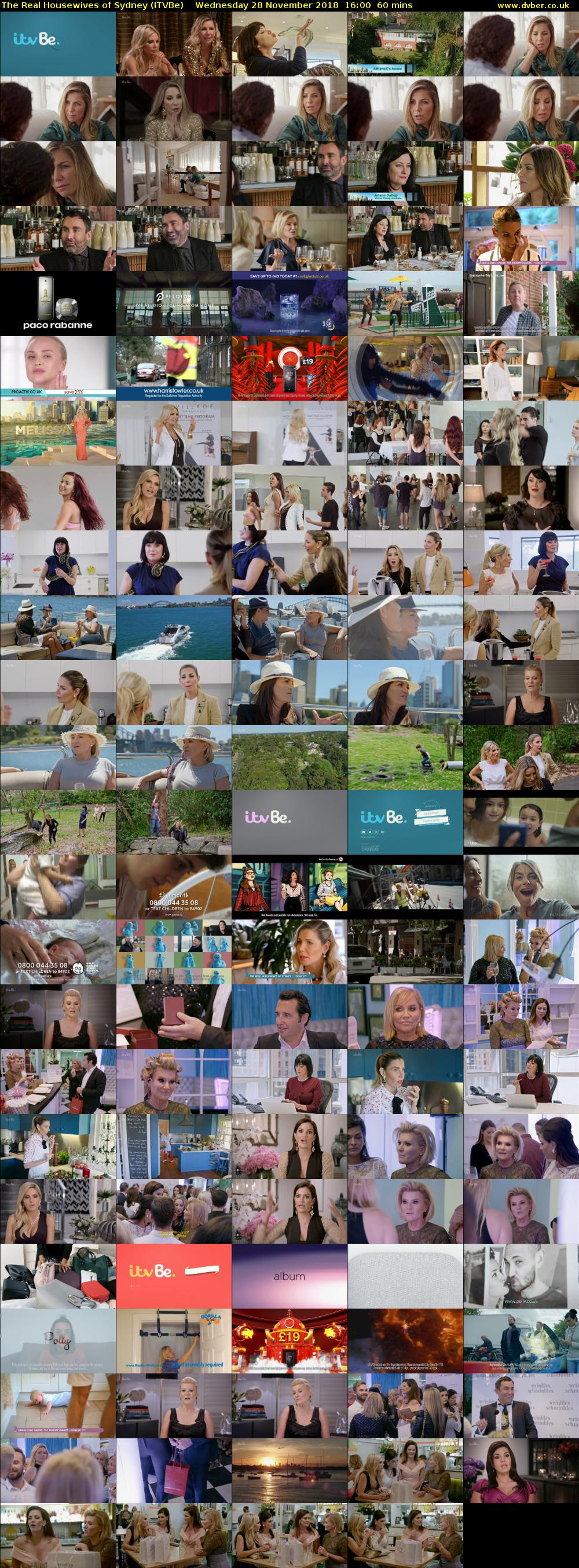 The Real Housewives of Sydney (ITVBe) Wednesday 28 November 2018 16:00 - 17:00