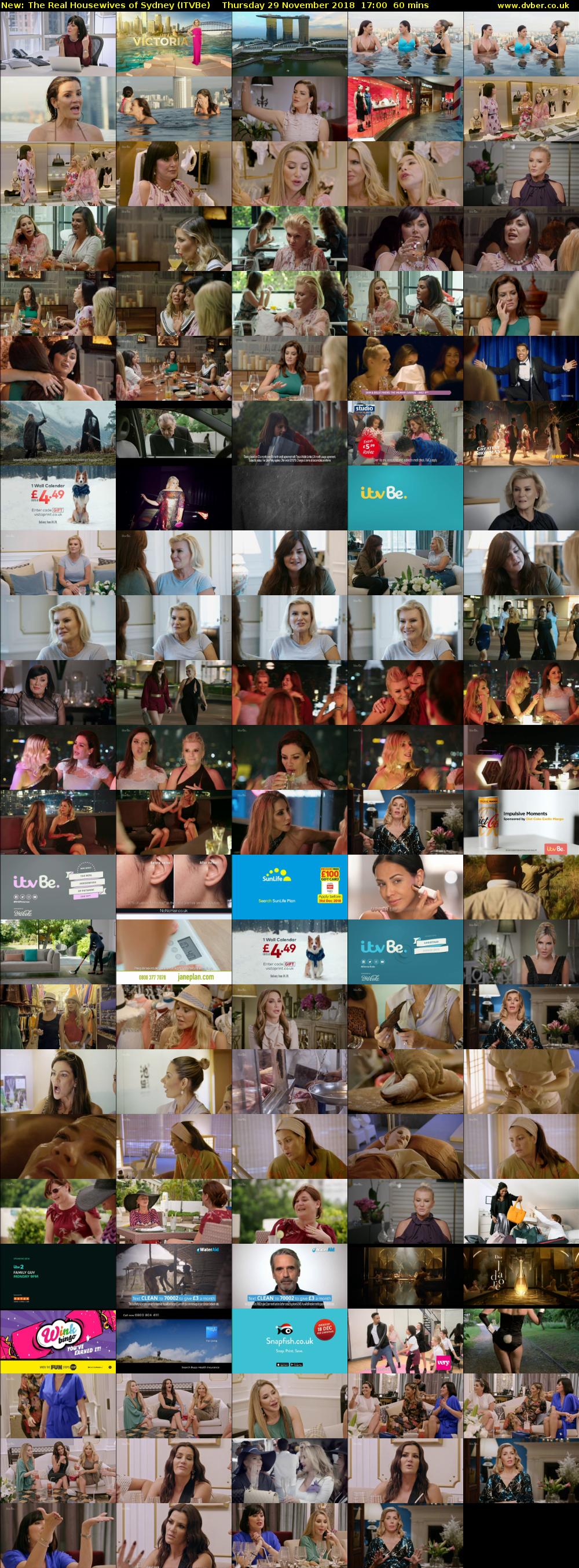 The Real Housewives of Sydney (ITVBe) Thursday 29 November 2018 17:00 - 18:00