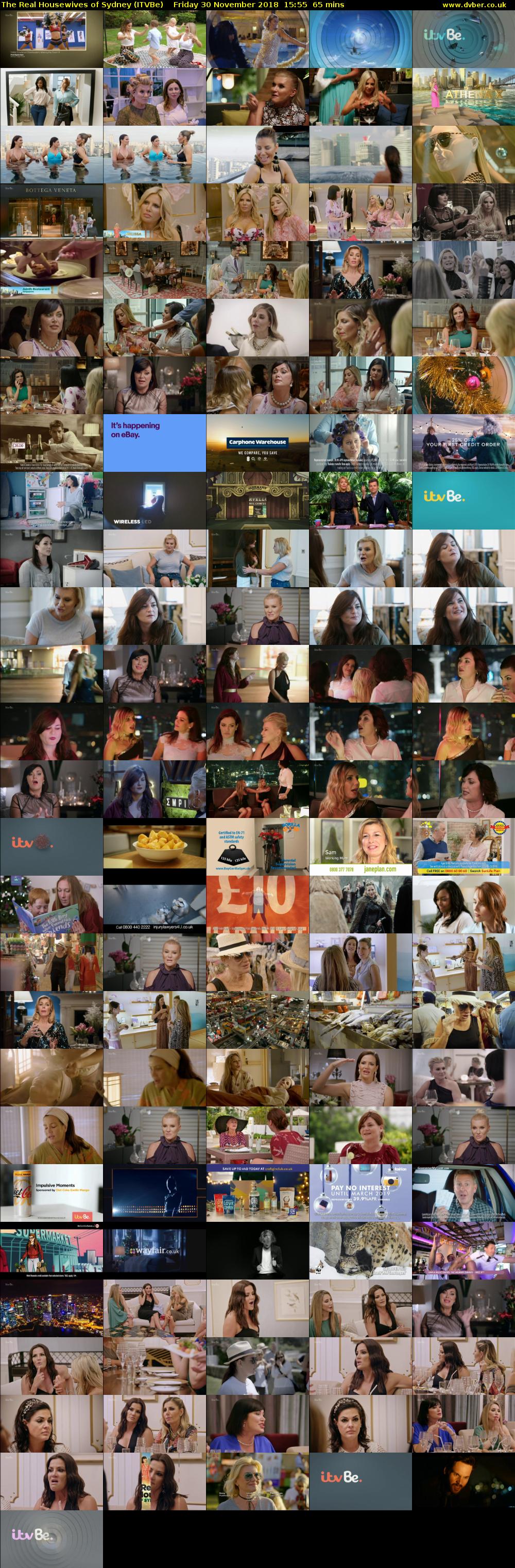 The Real Housewives of Sydney (ITVBe) Friday 30 November 2018 15:55 - 17:00