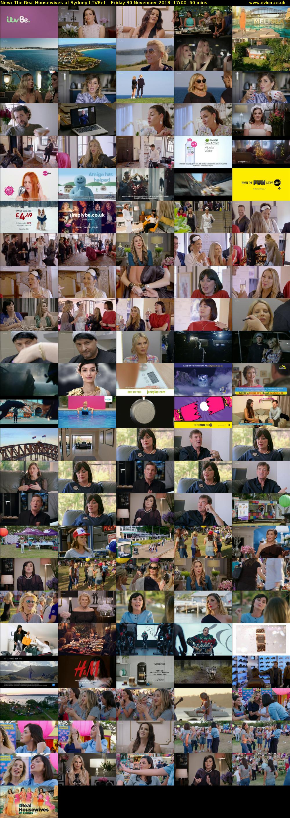 The Real Housewives of Sydney (ITVBe) Friday 30 November 2018 17:00 - 18:00