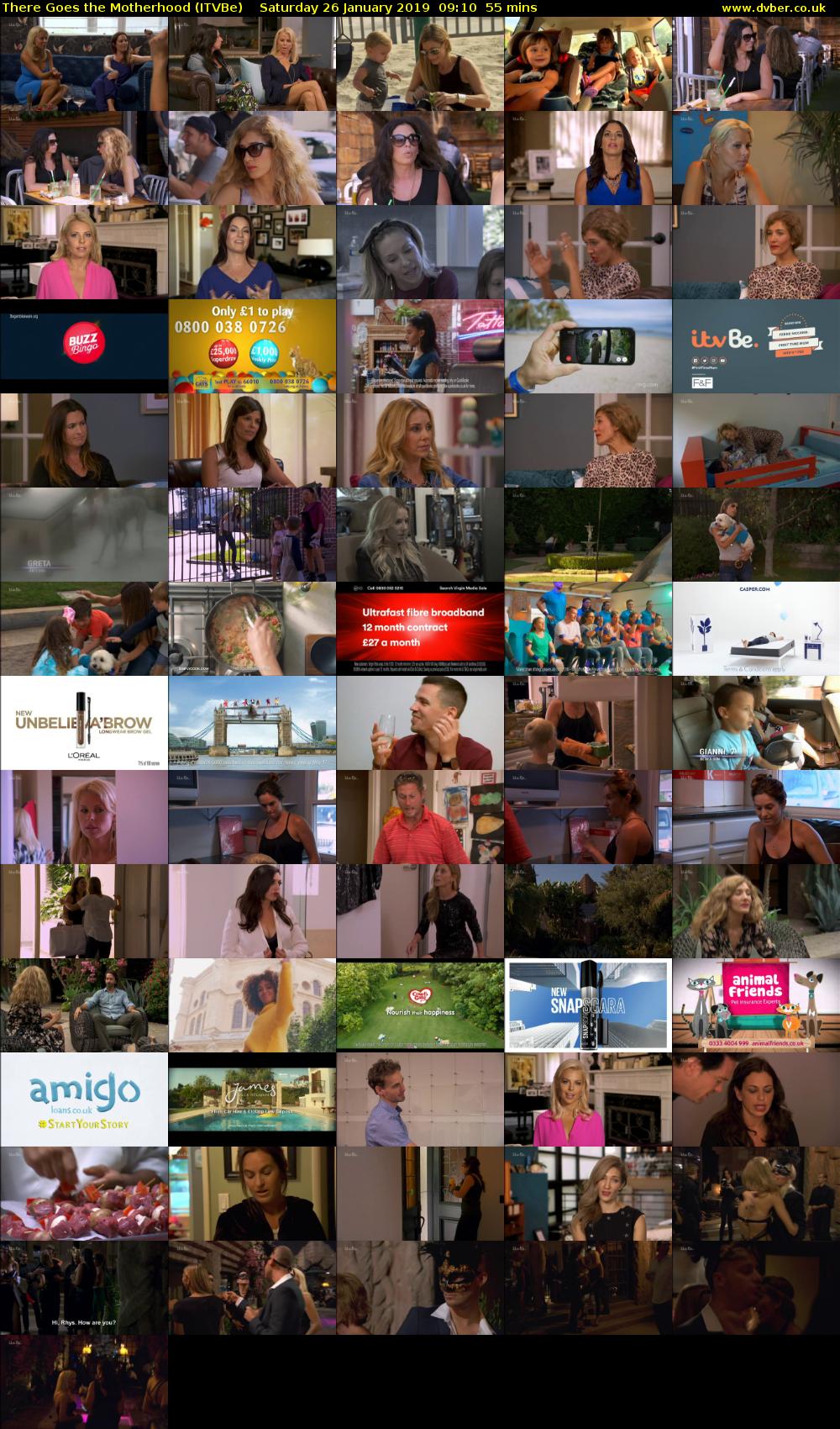 There Goes the Motherhood (ITVBe) Saturday 26 January 2019 09:10 - 10:05