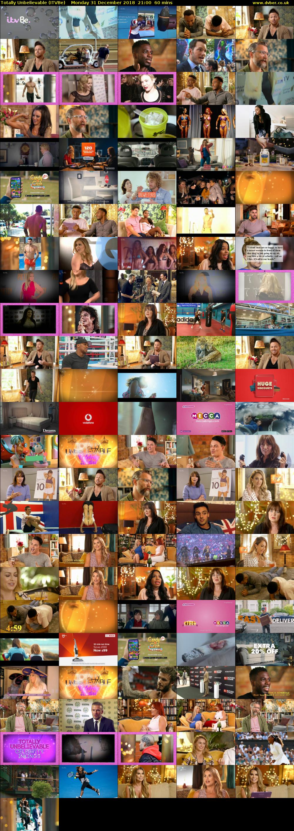 Totally Unbelievable (ITVBe) Monday 31 December 2018 21:00 - 22:00